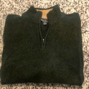 Eddie Bauer Forrest Green Quarter Zip
